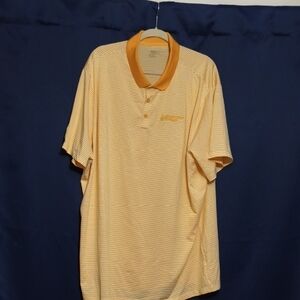 Nike Men's Polo Shirt in Yellow and White